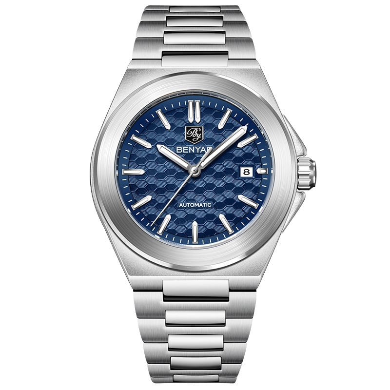 BENYAR Men's Watches Top Brand Luxury Business Automatic Mechanical Watch Men Waterproof Sport Wrist Watches Relogio Masculino BY-5219M - Blue