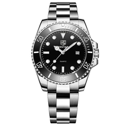 BENYAR Top Brand New Men Watches Stainless Steel Luxury Waterproof Sport Quartz Watch Men Clock Reloj Hombre BY-5223M