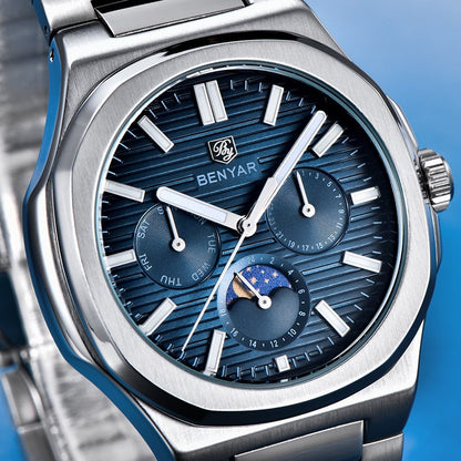 BENYAR Top Brand New Men Watches Luxury Waterproof Sport Quartz Watch Men Clock Reloj Hombre BY-5226M