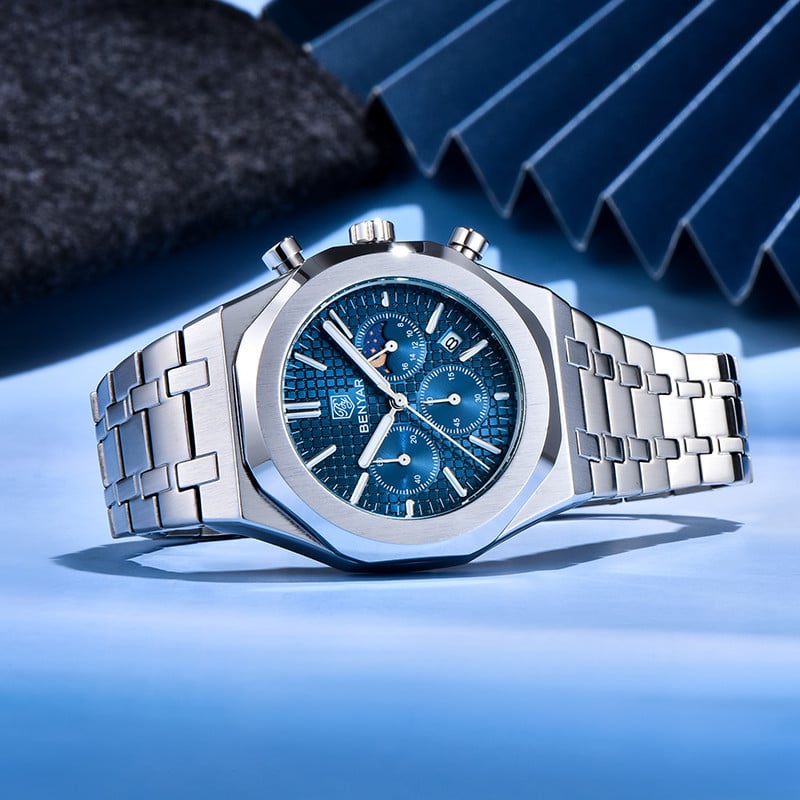 BENYAR Top Brand New Men Watches Luxury Waterproof Sport Quartz Watch Men Clock Reloj Hombre BY-5228M