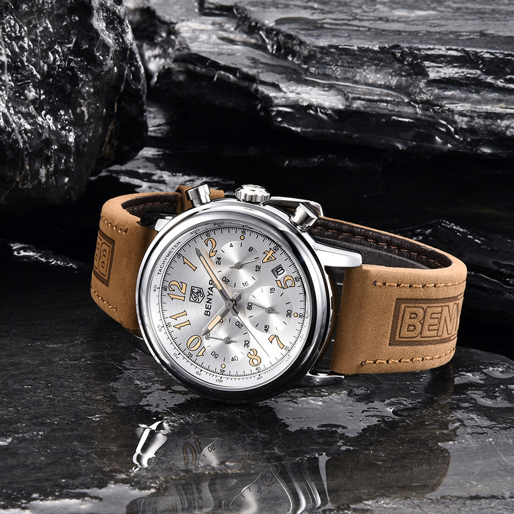 Wristwatches Quartz Watch Men Military Chronograph BENYAR Mens Watches Reloj Hombre Luminous Waterproof Sport Male Watches 2022 BY-5190