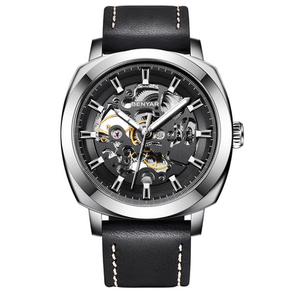 BENYAR Men's Watches Top Brand Luxury Business Automatic Mechanical Watch Men Waterproof Sport Wrist Watches Relogio Masculino BY-5121 - black