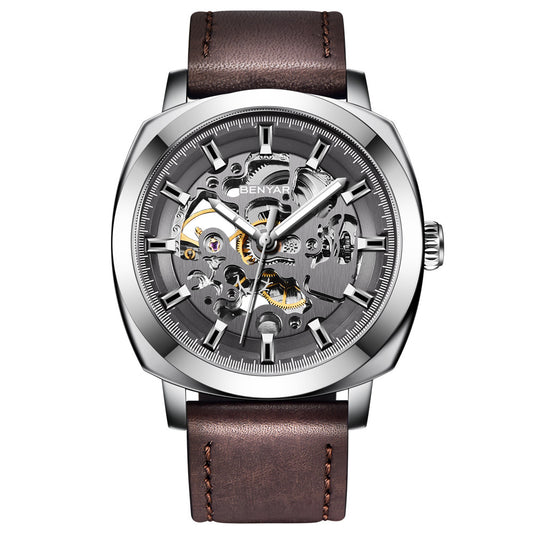 BENYAR Men's Watches Top Brand Luxury Business Automatic Mechanical Watch Men Waterproof Sport Wrist Watches Relogio Masculino BY-5121 - gray