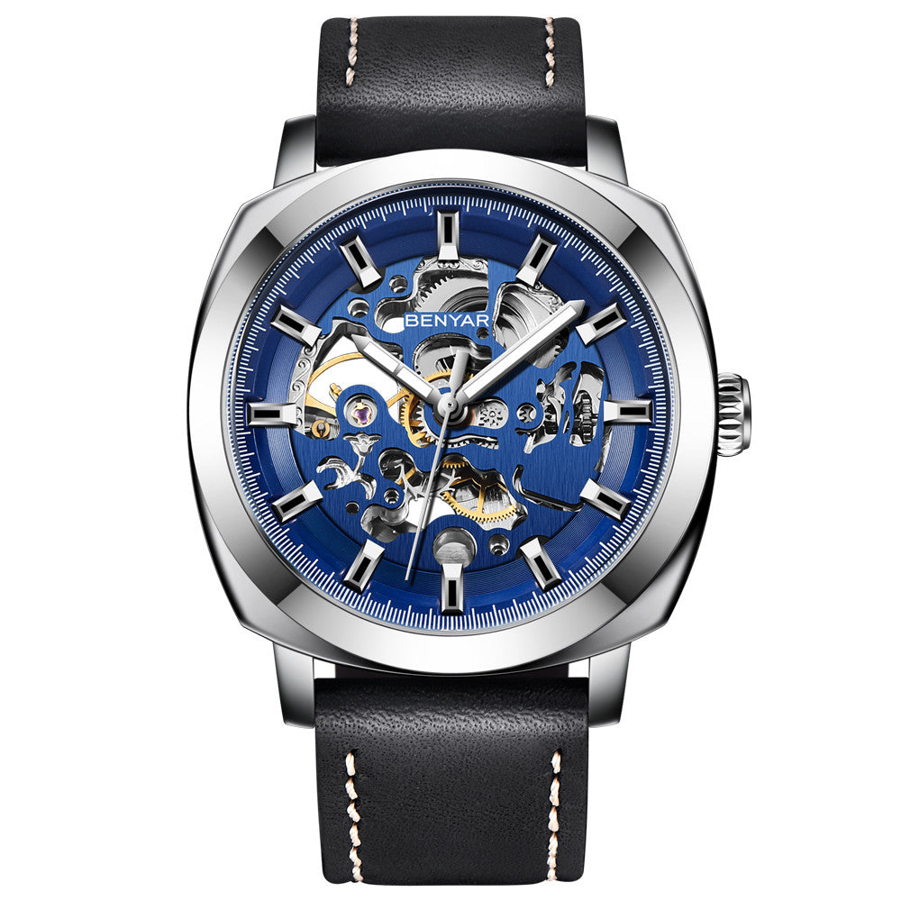 BENYAR Men's Watches Top Brand Luxury Business Automatic Mechanical Watch Men Waterproof Sport Wrist Watches Relogio Masculino BY-5121 - blue