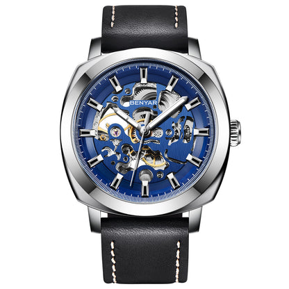 BENYAR Men's Watches Top Brand Luxury Business Automatic Mechanical Watch Men Waterproof Sport Wrist Watches Relogio Masculino BY-5121 - blue