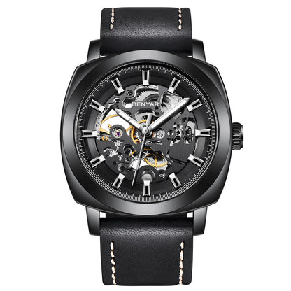 BENYAR Men's Watches Top Brand Luxury Business Automatic Mechanical Watch Men Waterproof Sport Wrist Watches Relogio Masculino BY-5121 - full black