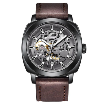 BENYAR Men's Watches Top Brand Luxury Business Automatic Mechanical Watch Men Waterproof Sport Wrist Watches Relogio Masculino BY-5121 - black gray