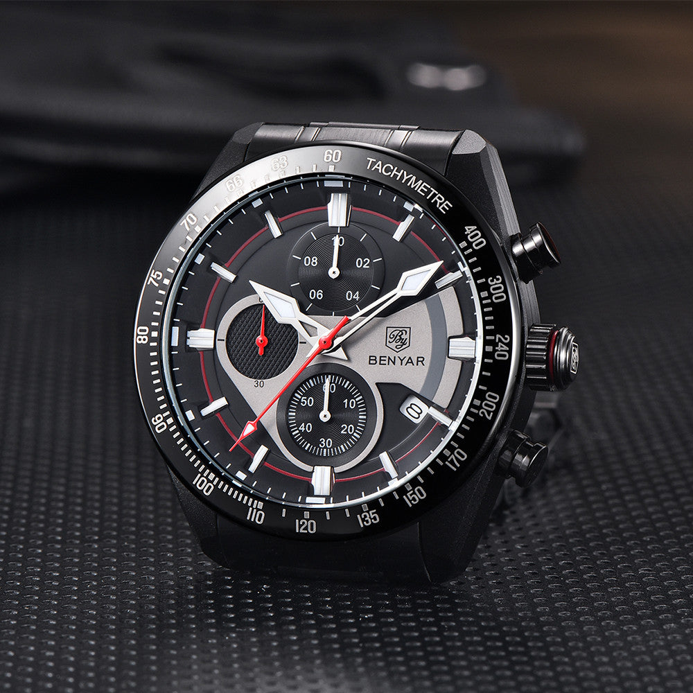 BENYAR Top Brand New Men Watches Luxury Waterproof Sport Quartz Watch Men Clock Reloj Hombre BY-5201