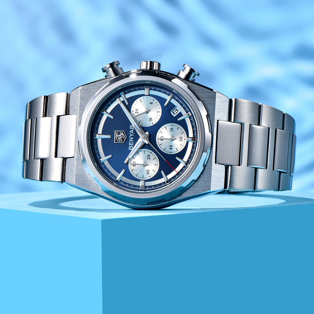 BENYAR Top Brand New Men Watches Luxury Waterproof Sport Quartz Watch Men Clock Reloj Hombre BY-5204