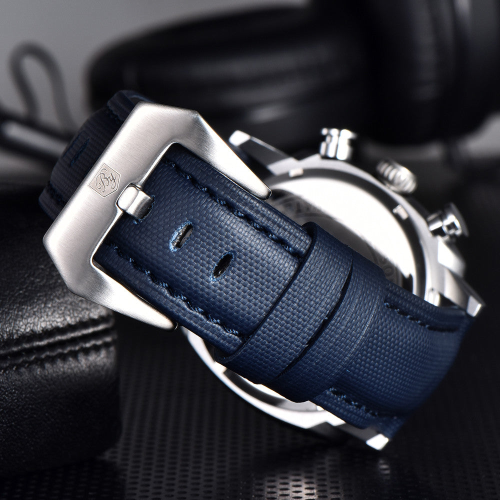 BENYAR Top Brand New Men Watches Leather Strap Luxury Waterproof Sport Quartz Watch Men Clock Reloj Hombre BY-5205
