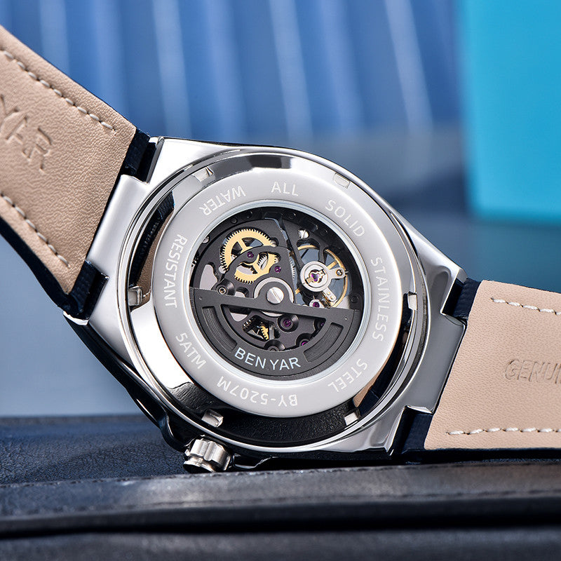 New Watches Mens 2024 Top Brand Luxury BENYAR Mechanical Wristwatches Business Automatic Sport Watches For Men Relogio Masculino BY-5207