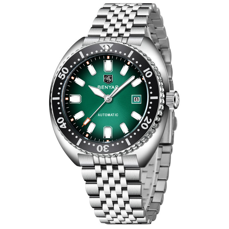 BENYAR Men's Watches Top Brand Luxury Business Automatic Mechanical Watch Men Waterproof Sport Wrist Watches Relogio Masculino BY-5211 - Green
