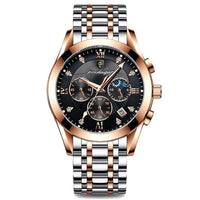 Silver/Rose Gold & Black