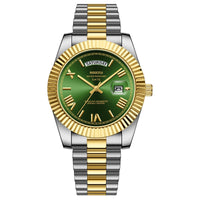 Silver/Gold & Green