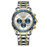 gold blue white