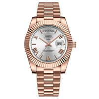 Rose Gold & White