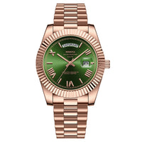 Rose Gold & Green