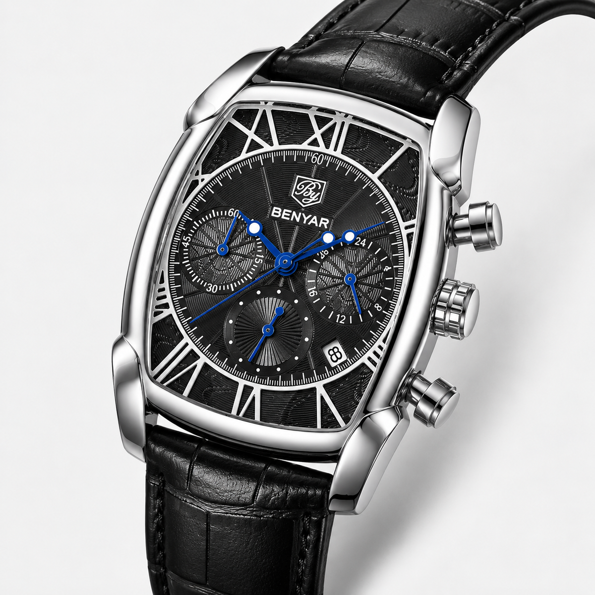 The Ashford Field Chronograph - detalhe artístico do mostrador